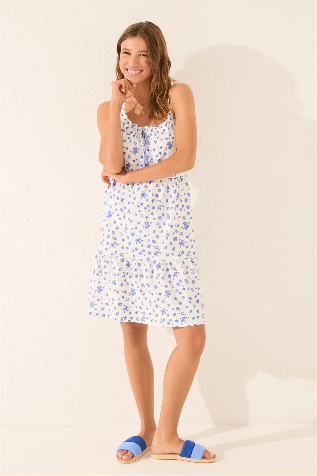 Perspective Women Secret İp Askılı önden bağlama detaylı gecelik