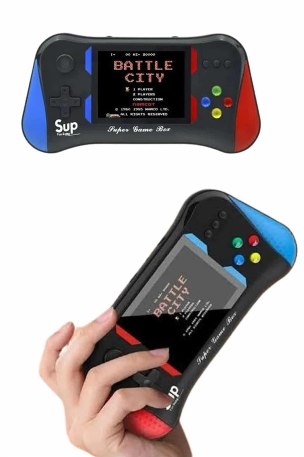 Lisinya BFS 3.5 İnç 500 Klasik Retro Oyun Yüklü Kollu Oyun Konsolu