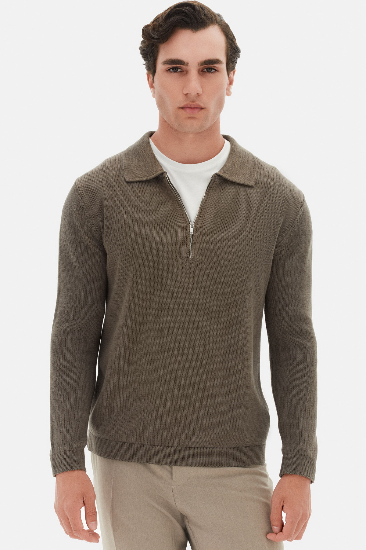 Twn Relaxed Fit Vizon Kazak — بژ 5EC060011236M