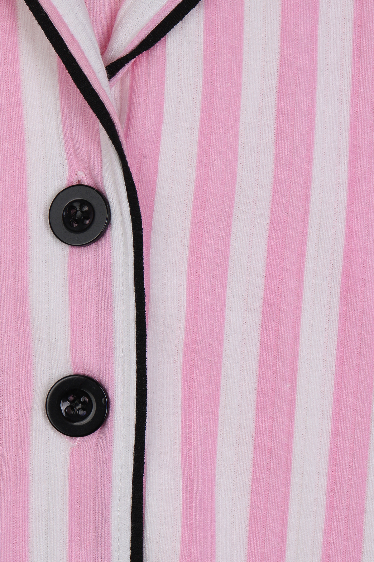 kinderos Çizgili Düğmeli Çocuk Pijama Takımı - 26K 4021 fotoğrafı 6 (önizleme)