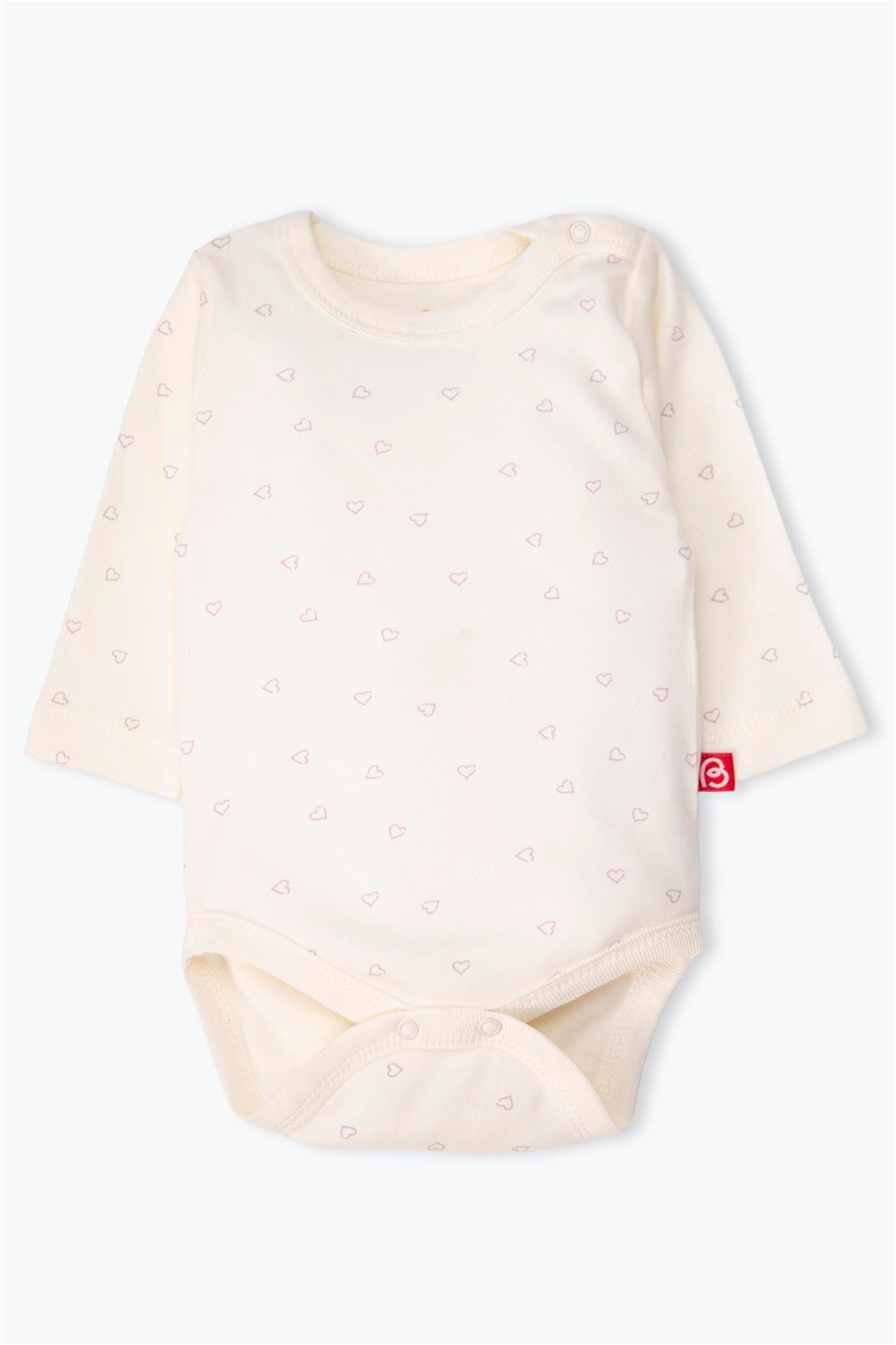 Bebetto Uzun Kollu Body 3lü (cute Bunny) Mor fotoğrafı 2 (önizleme)