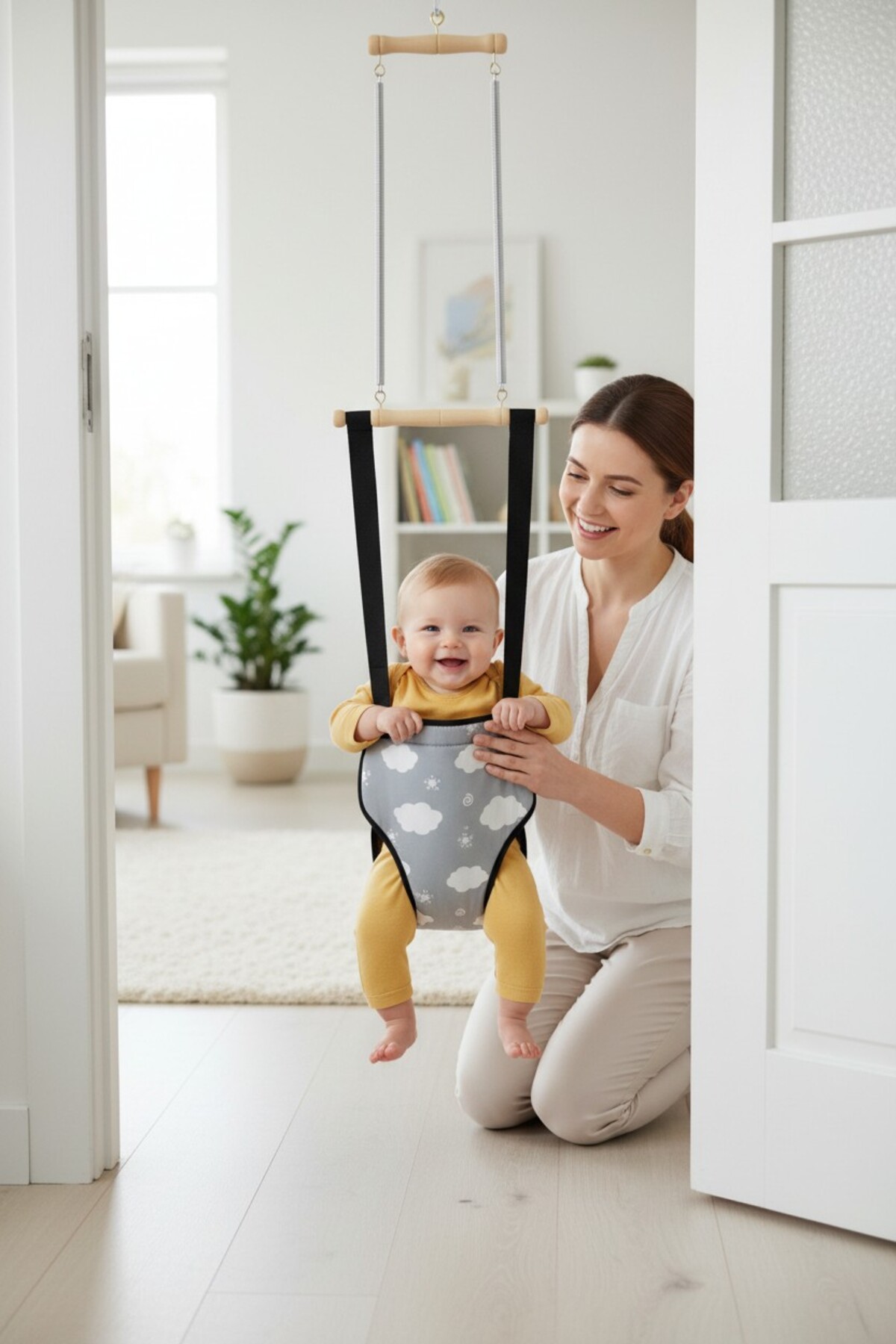Cozibo Hoppala Kanguru Zıpzıp , Doğal Ahşap Bebek Yürüteci fotoğrafı 3 (önizleme)