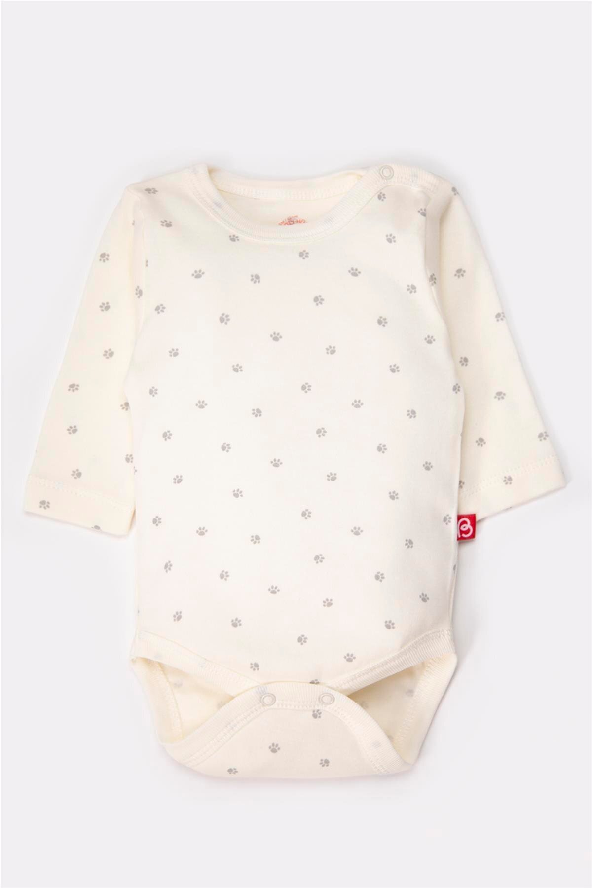 Bebetto UZUN KOLLU BODY 3LÜ (CUTE BEAR) GRİ MELANJ fotoğrafı 5 (önizleme)