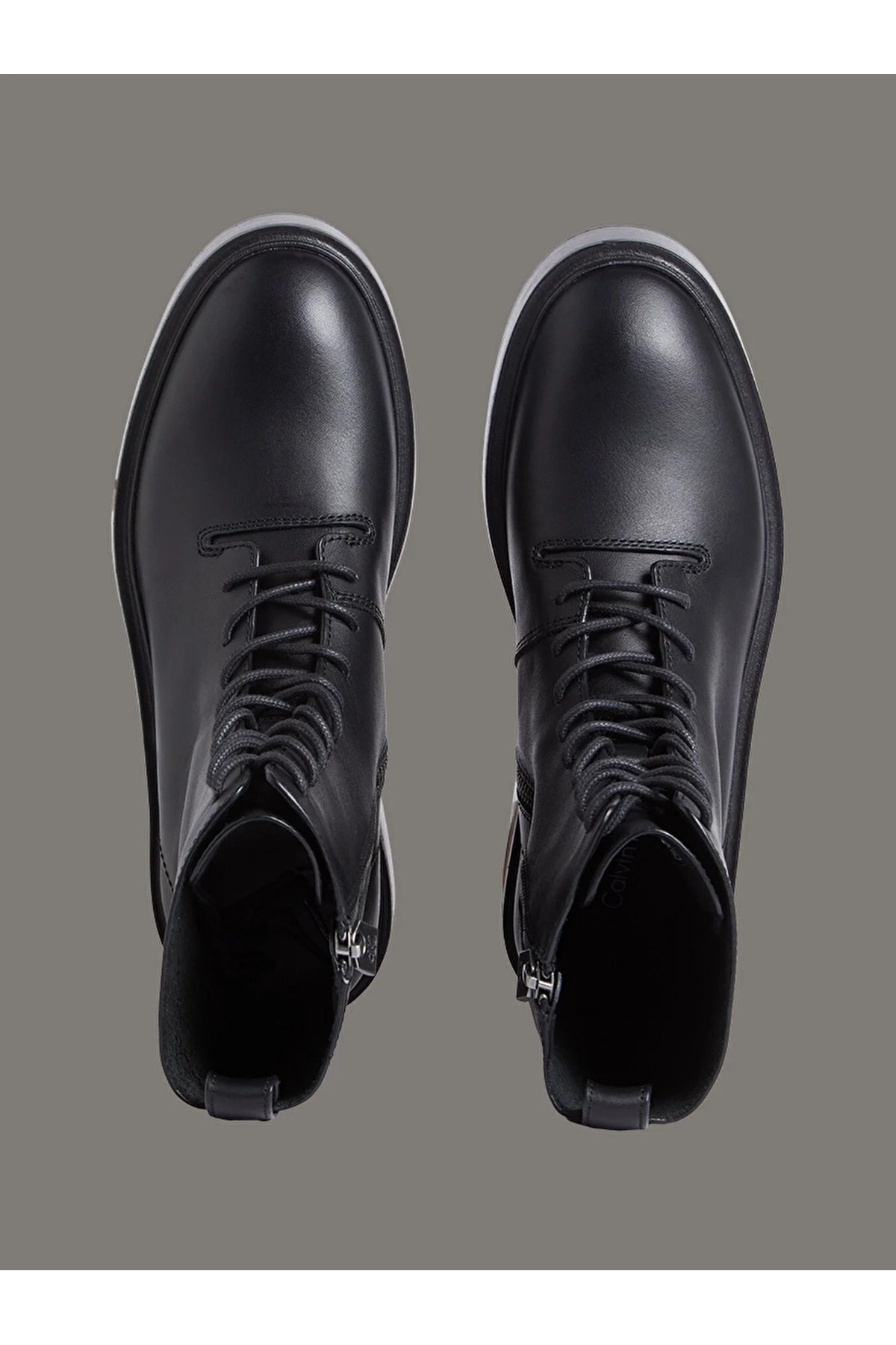 Calvin Klein Kadın Concave Welt Lace Up Bot görsel 4