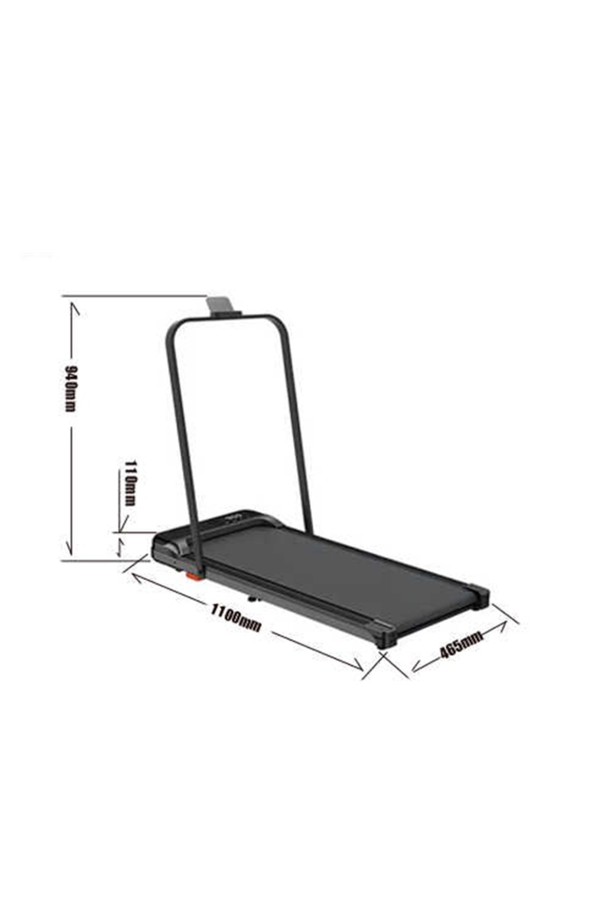سير مشي منزلي 1 حصان سرعة 10 كم يتحمل 90 كجم مساحة 38×95 سم,موديل 8510
