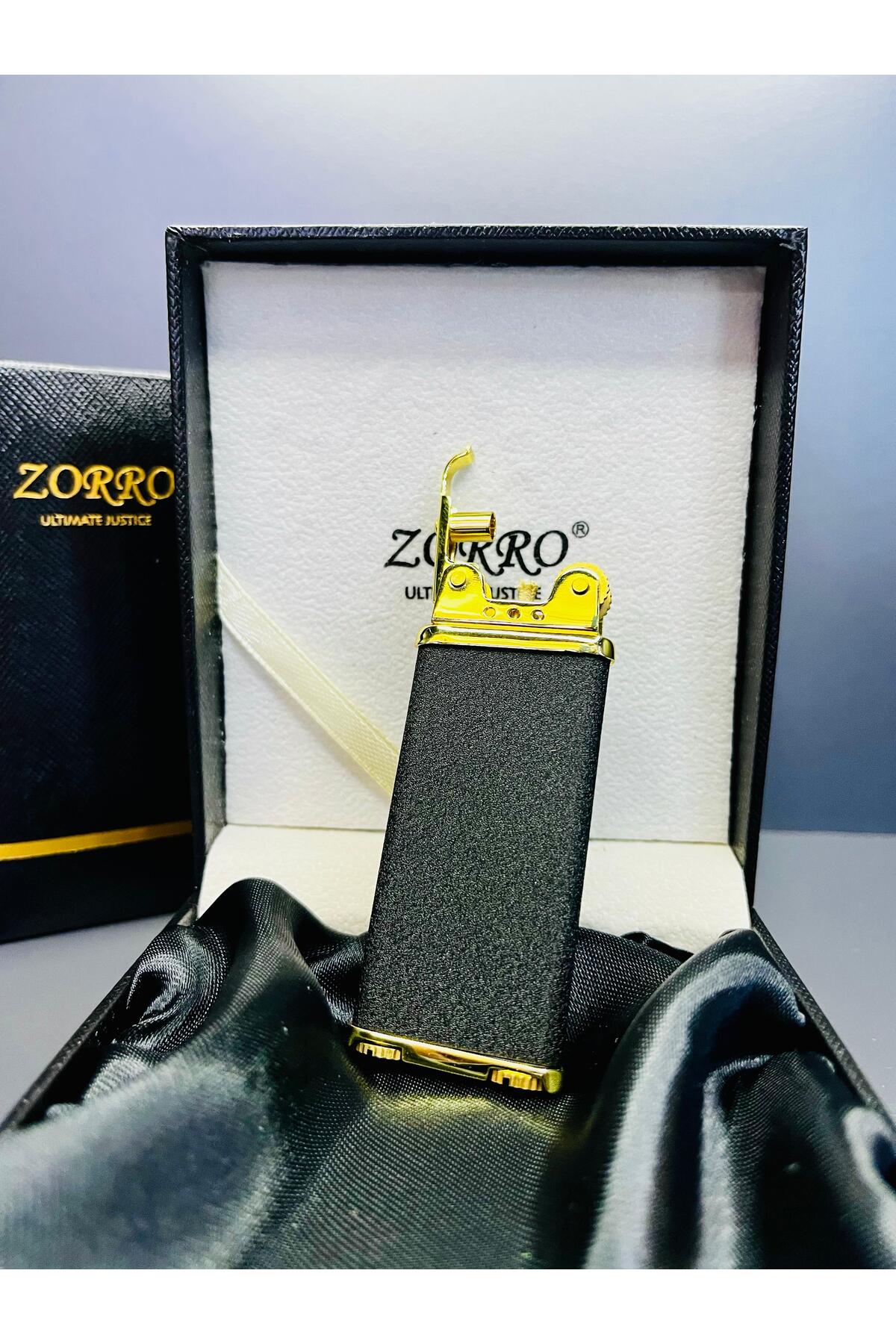 Zorro Ekstra Slim Kolay Taşınabilir Benzinli Lüks Çakmak - Fiyatı