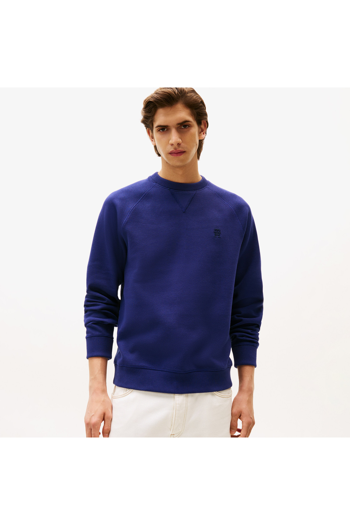 تامی هیلفیگر سویشرت آبی مردانه مونوگرام IMD