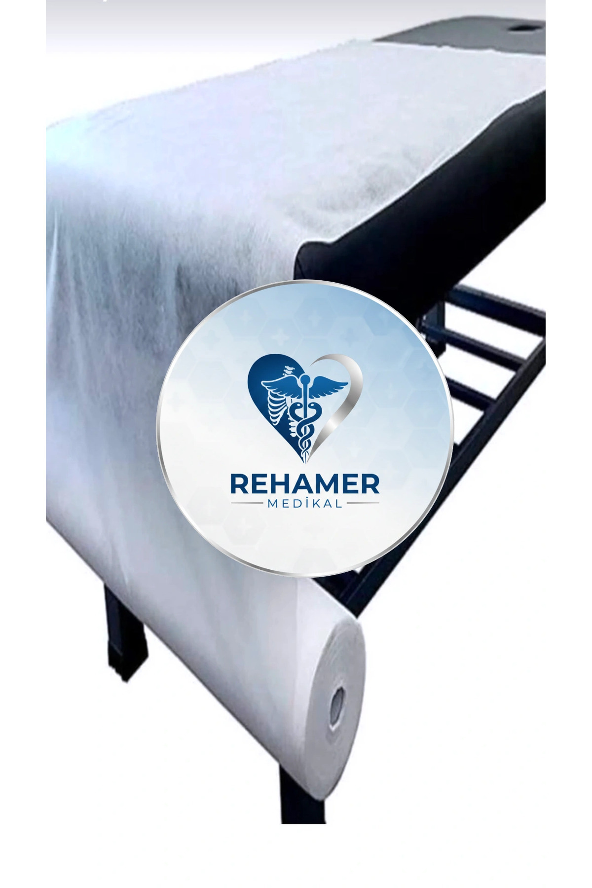 Rehamer Tek kullanımlık muayene sedye örtüsü doktor larin ve güzellik merkezlerine ozel