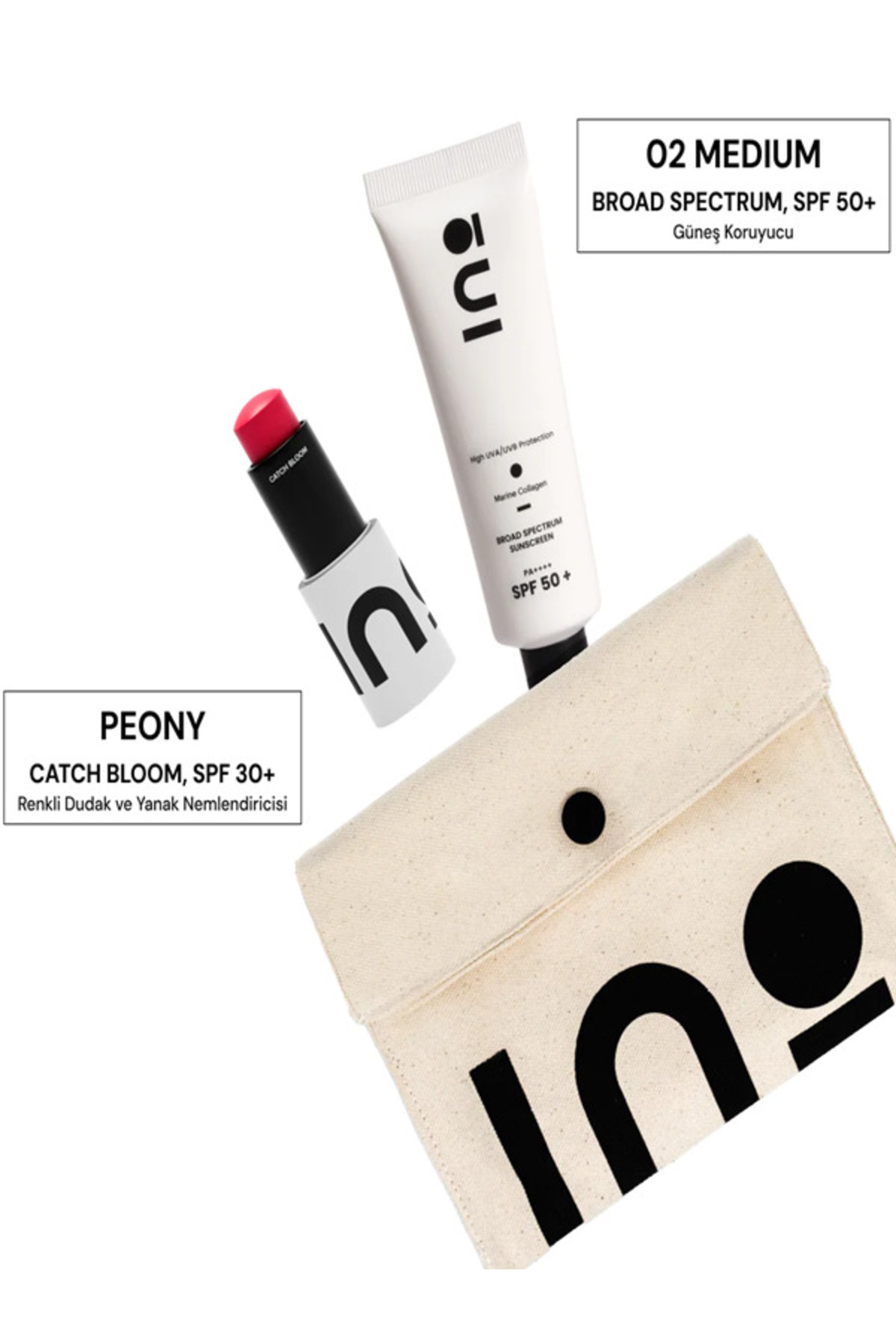 Catch Bloom PEONY Dudak & Yanak Renklendirici + Broad Spectrum SPF 50+ 02 MEDİUM Güneş Kremi — İNBTY23463445534 — تصویر 4 از 4