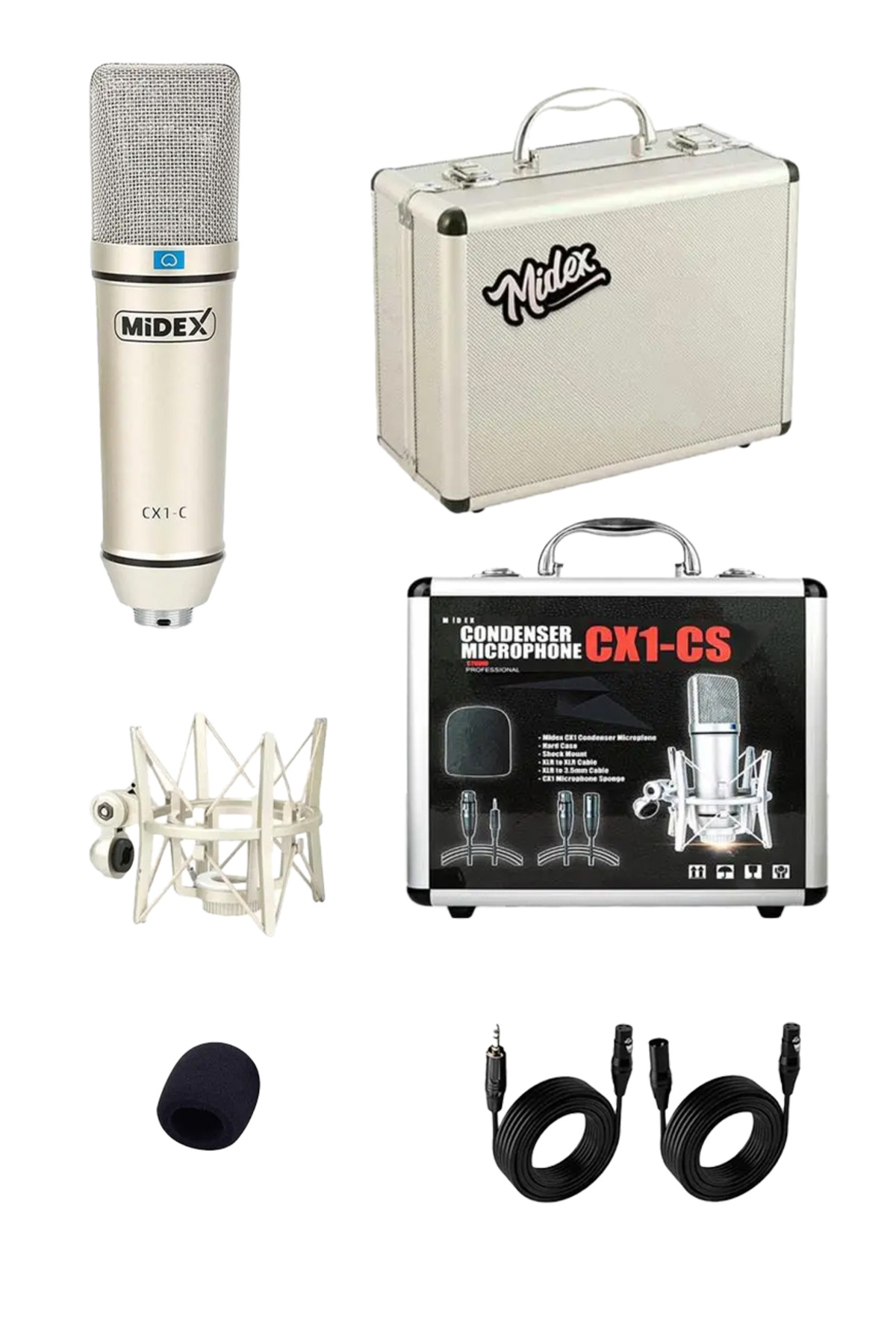 Midex CX1-Q Pro Set Üst Seviye Condenser Stüdyo Ses Kayıt