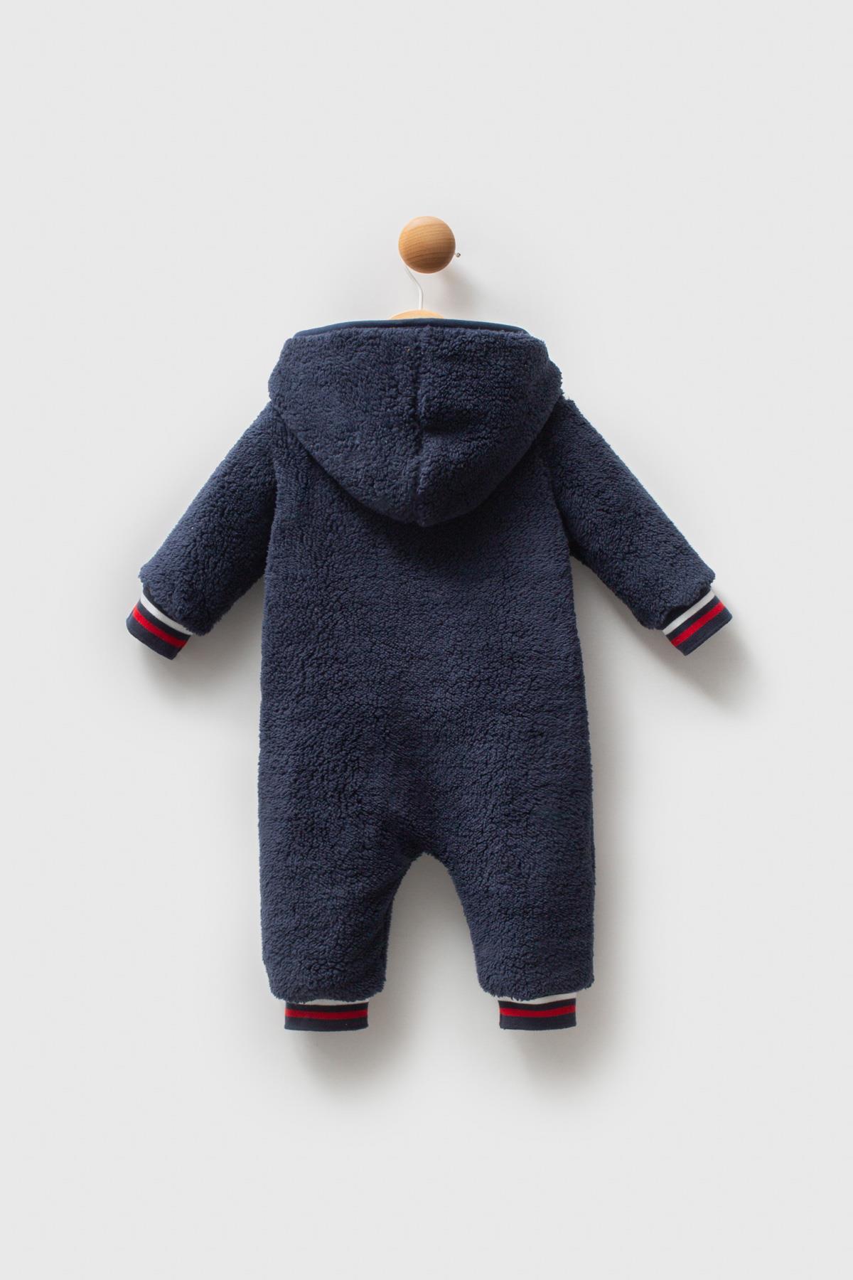 U.S. Polo Assn. Erkek Bebek Welsoft Tulum, Fermuarlı Tulum, Kapşonlu Tulum, Süper Yumuşak Kumaş fotoğrafı 3 (önizleme)