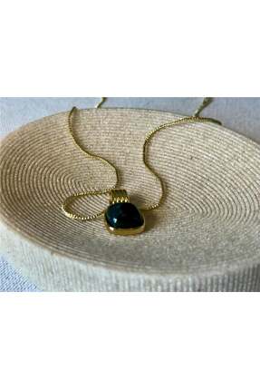 Genel Markalar 14K Yeşil Taş Uçlu Kolye