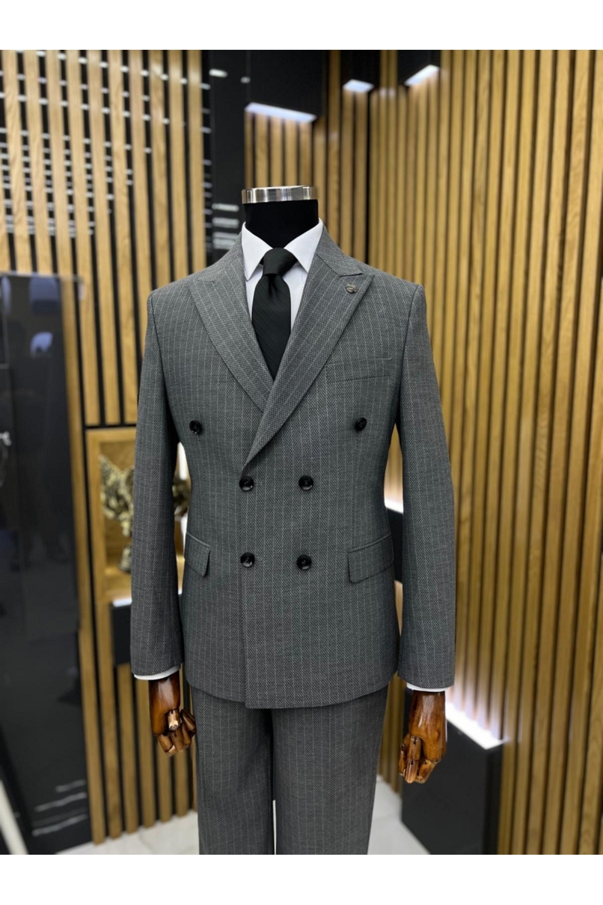 Terzi Ayhan Classics  Kruvaze Takım Elbise - Görsel 3