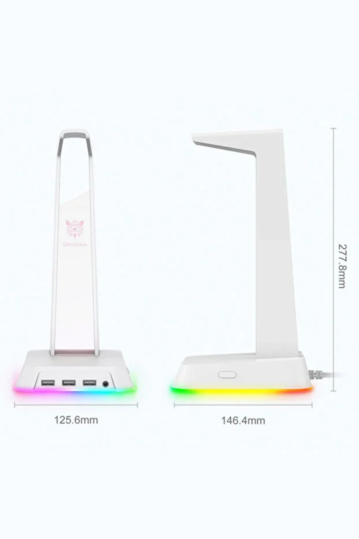 Informatics Here ST-2 Rgb Headset Holder & Headset Stand Premium Gamer Publisher Equipment Illuminated