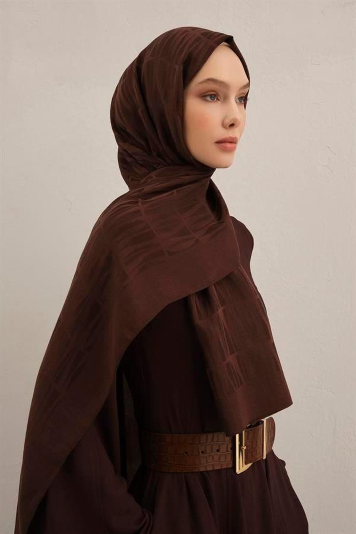 Armine Lyocell Şal - 3 - Acı Kahve 10