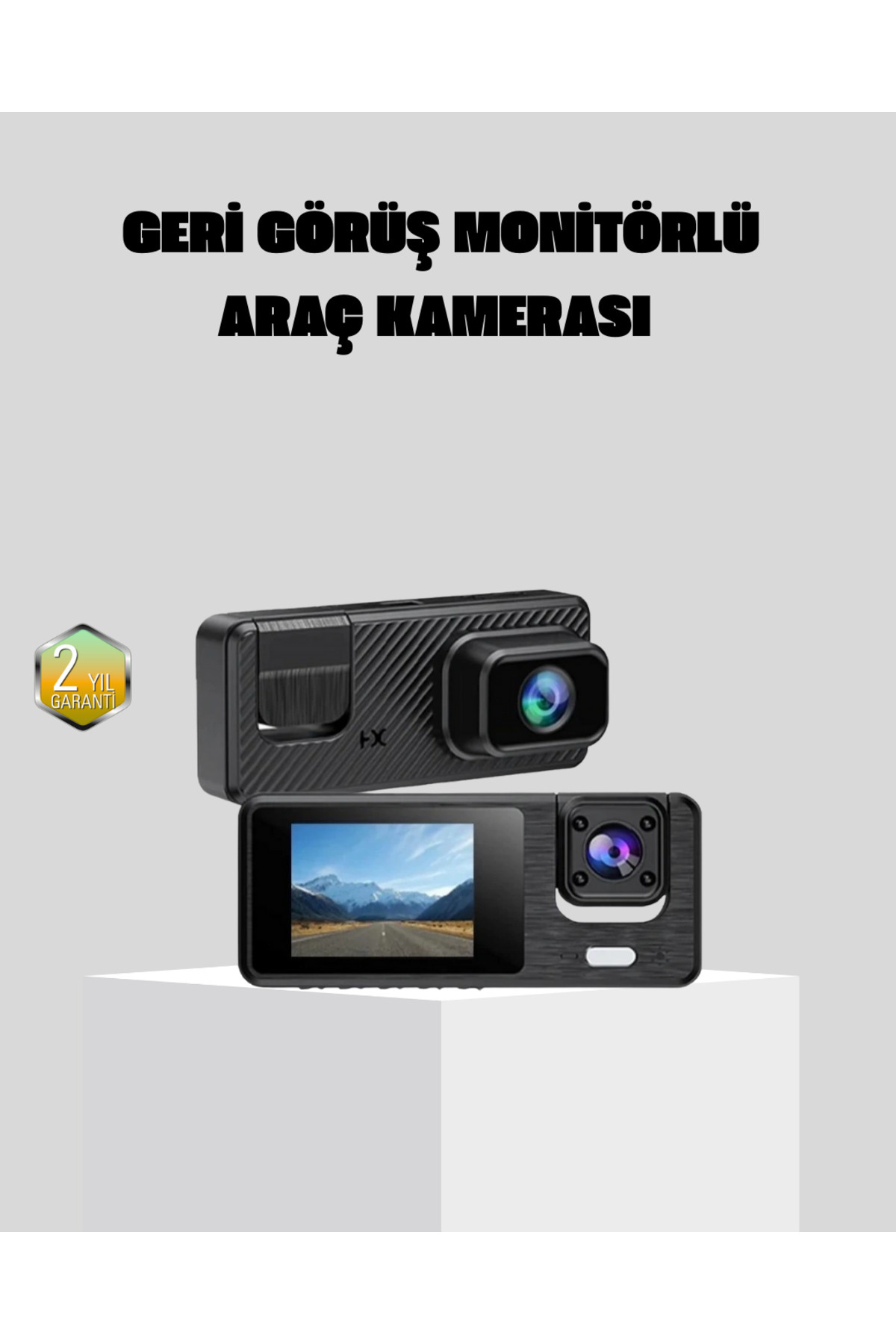 teknodayım Full HD 3'lü Araç Kamerası Geri Görüş Destekli Park Modlu 1080P DVR