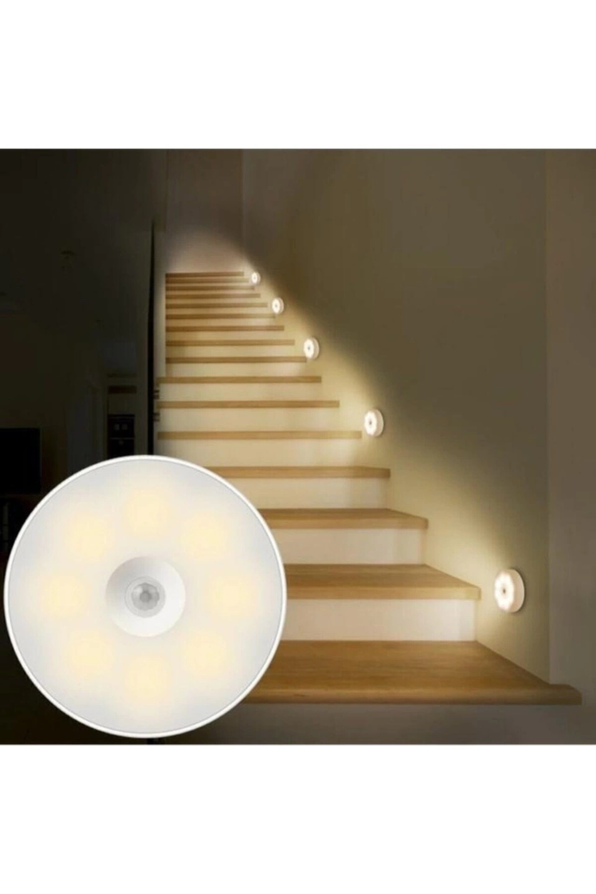 Epilons V-009 Hareket Sensörlü Usb Şarjlı Led Işık Lamba-oda, Mutfak, Salon Ve Merdiven Işıklandırma