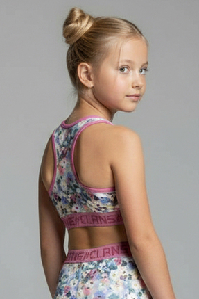 Colorinas Artletics Kız Çocuk Desenli Spor Crop Atlet