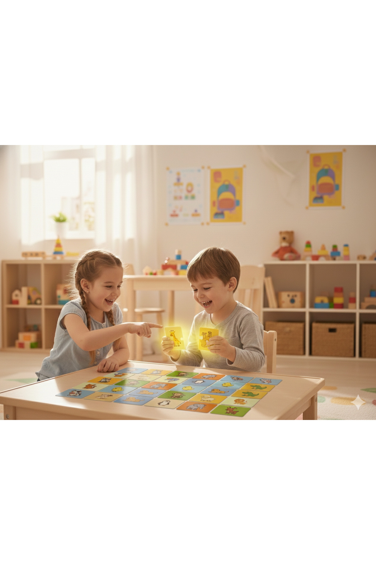 ByMeyla 16 Parça Hayvanlar Alemi | Zeka Geliştirici Eşleştirme Puzzle Eğitim Seti fotoğrafı 4 (önizleme)