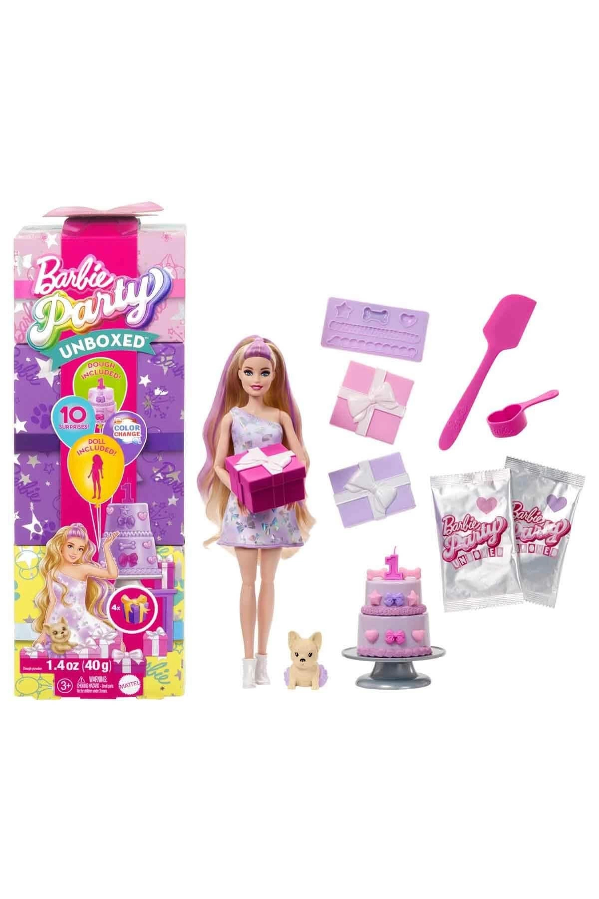 Barbie Parti Paketi Minik Dostumun Doğum Günü Serisi JFG70