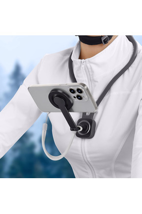 MATECHNO Tüm Telefonlara Uyumlu Boyun Askılı Telefon Tutucu Mıknatıslı Video ...