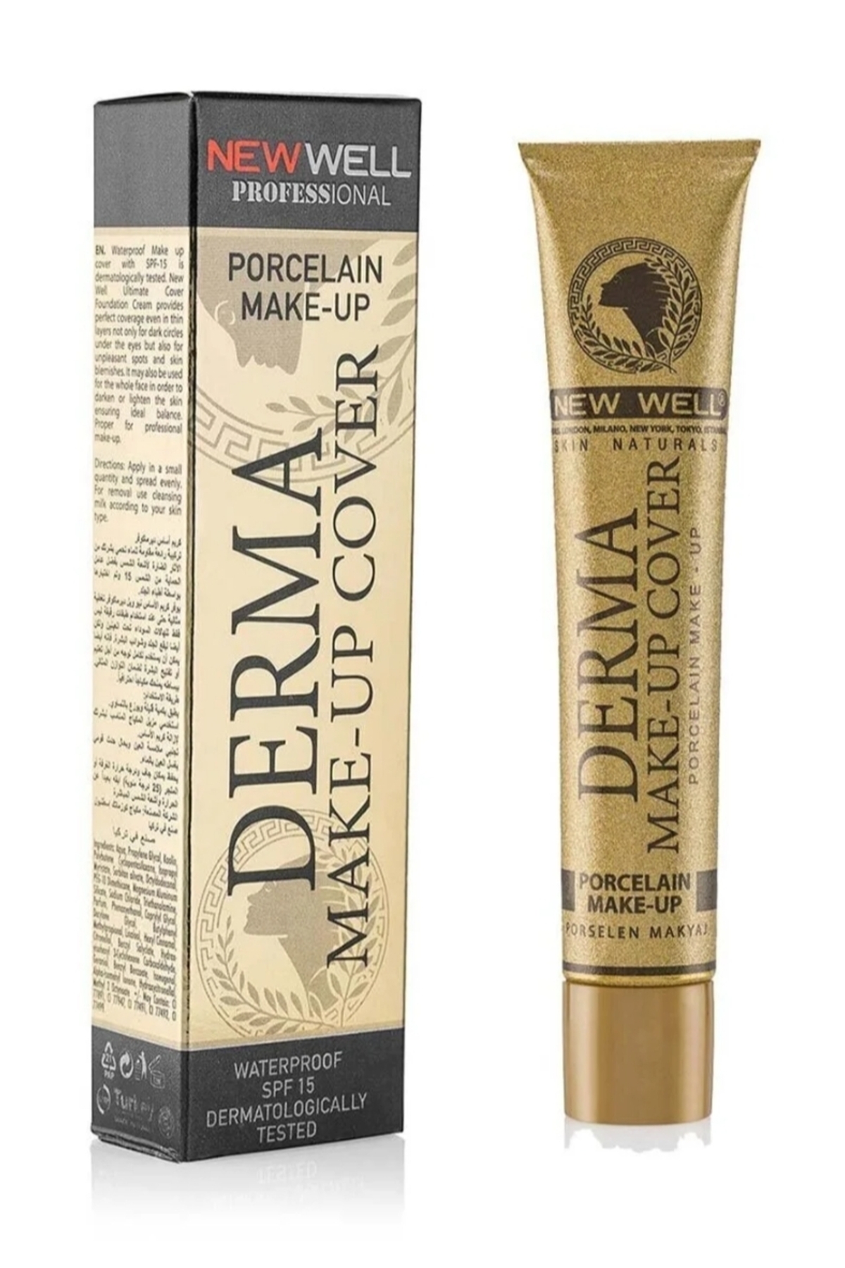DERMA COVER MAKE UP-01 — طلایی Nwdcmu01 — تصویر 2 از 4