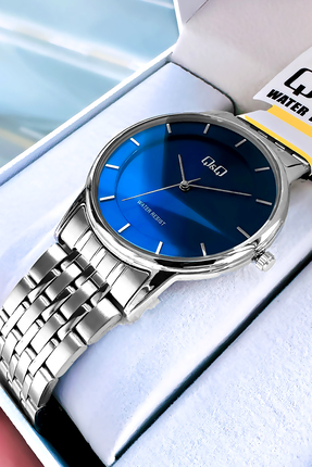 Q&Q Orijinal Quartz Erkek Kol Saati Gümüş Renk Çelik Kordon 3 ATM Su Geçirmez...