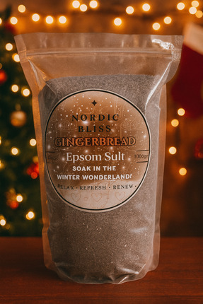 Nordic Bliss Christmas GingerBread Epsom Salt Banyo Tuzu (İngiliz Tuzu)