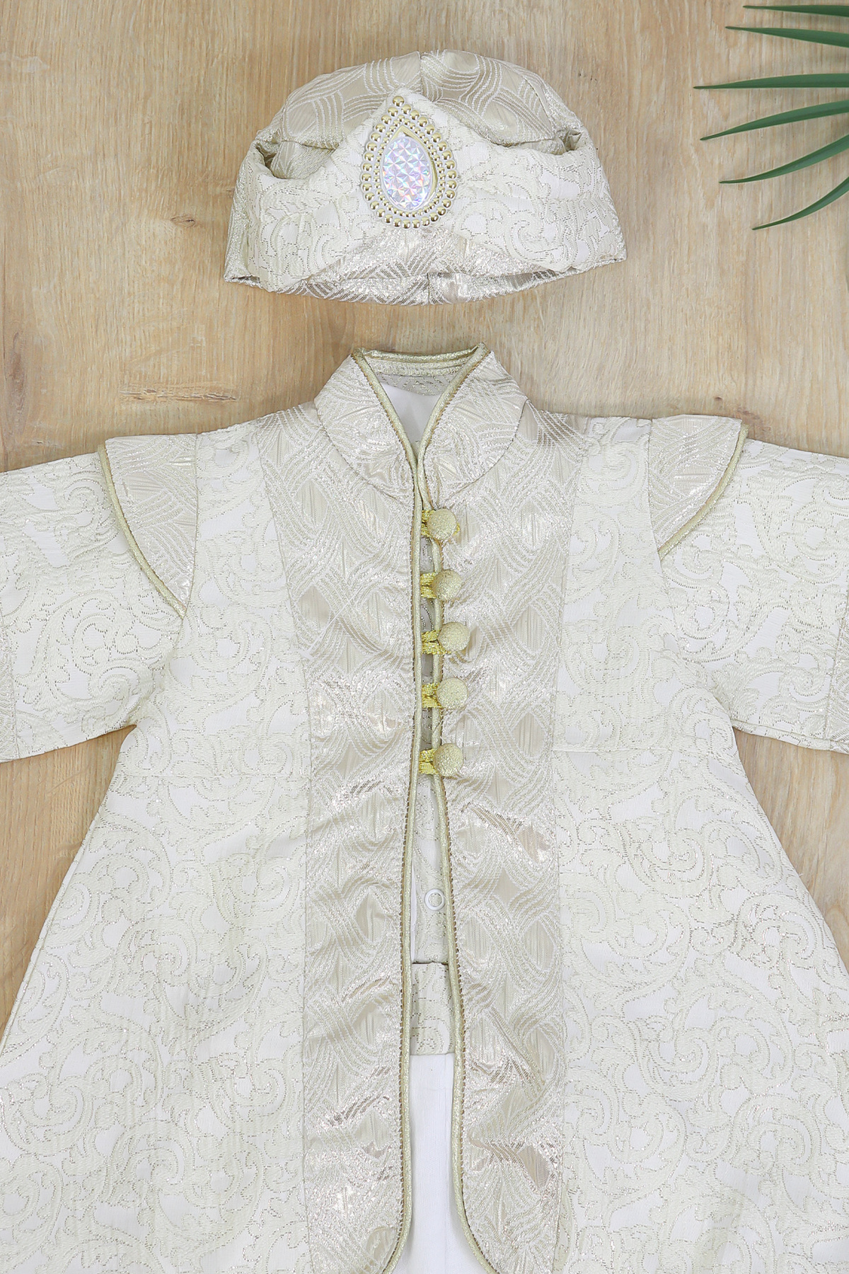 Sitilin Erkek Bebek Şehzade Mevlit Takımı Kaftanlı Lüks Hastane Çıkışı Mevlütlük Hediye Seti STL7122 fotoğrafı 5 (önizleme)