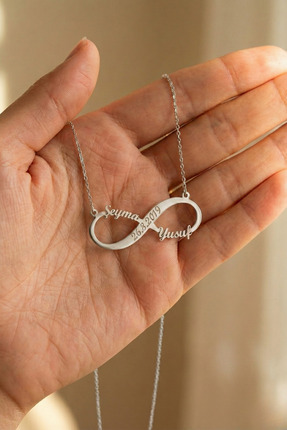 neshely jewelry 925 Ayar Gümüş Kişiye Özel İsimli Özel Günler İcin Tarih Deta...