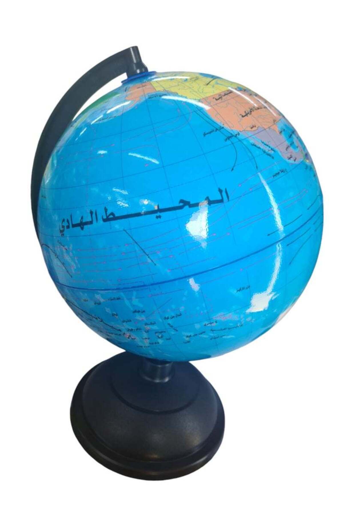 گروه کره زمین از الیاف با کیفیت بالا به همراه پایه با اعداد عربی