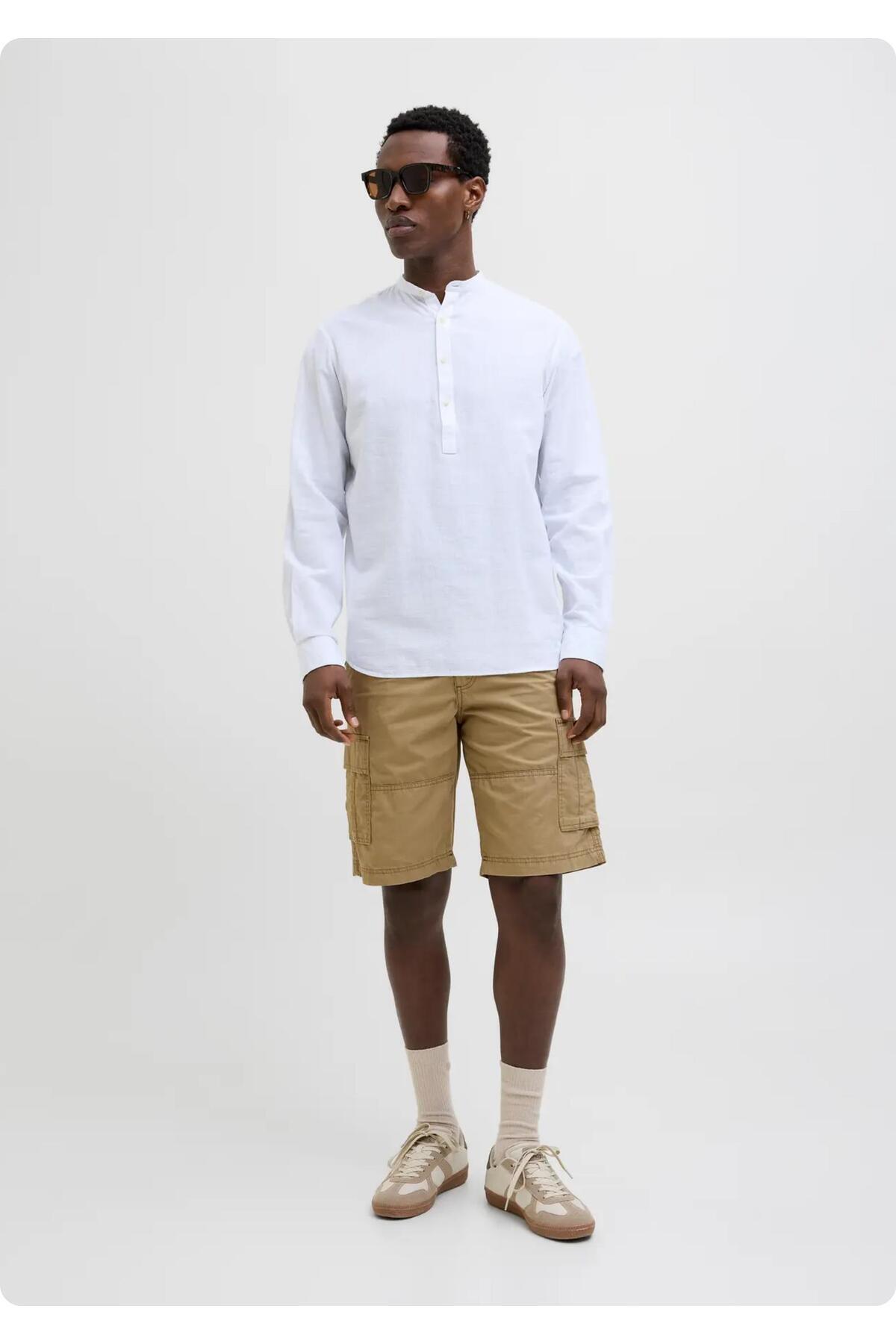 شلوارک مردانه راسته فاق نرمال | جک اند جونز Jack & Jones 5YESHBS36733 - تصویر 2