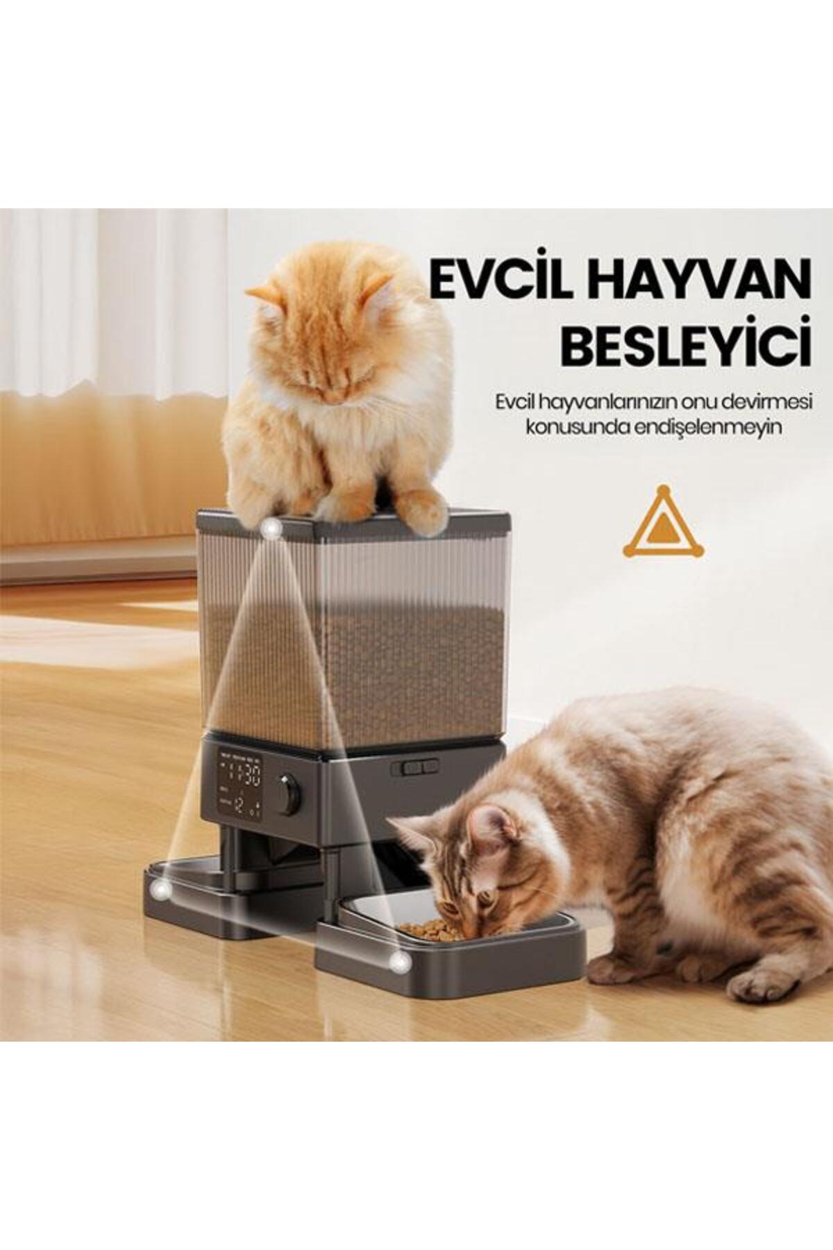 oneisall PFD-002 5 L Zaman Ayarlı Kedi ve Köpekler için İkili Otomatik Mama Kabı fotoğrafı 2 (önizleme)