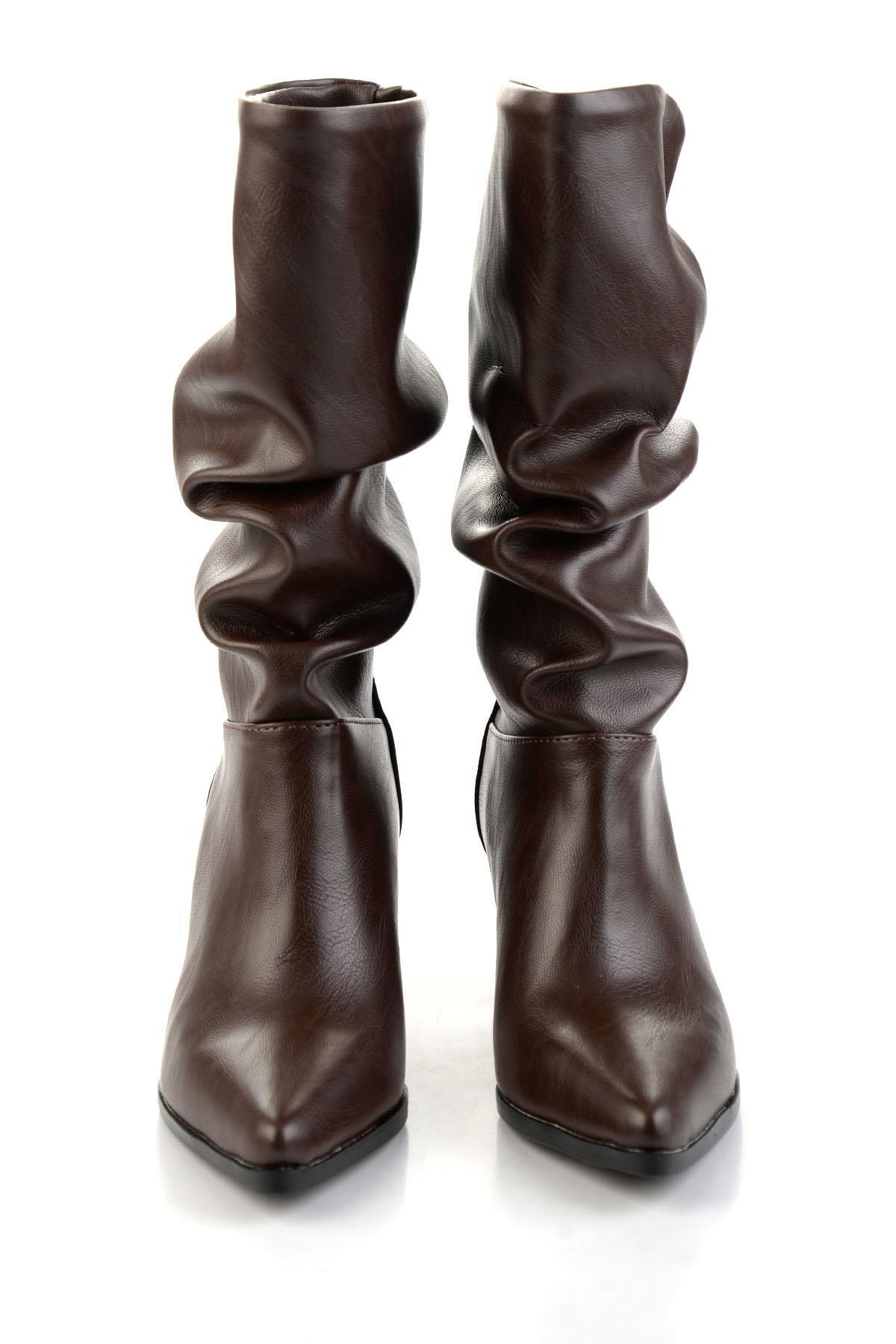 Bambi  Kahve Kadın Çizme K03138060309 - Görsel 4