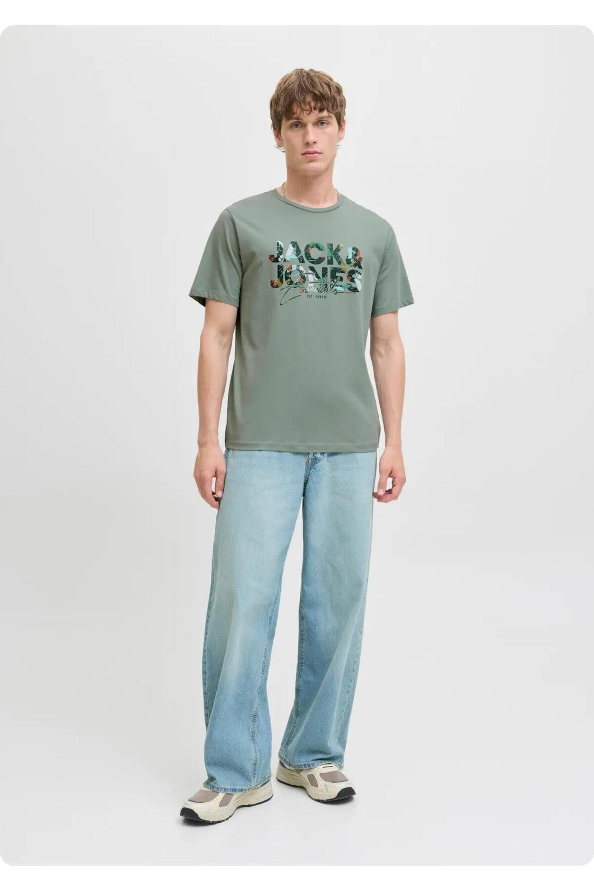 تیشرت مردانه طرح دار آستین کوتاه | جک اند جونز Jack & Jones 6YETSBS37319 - تصویر 4