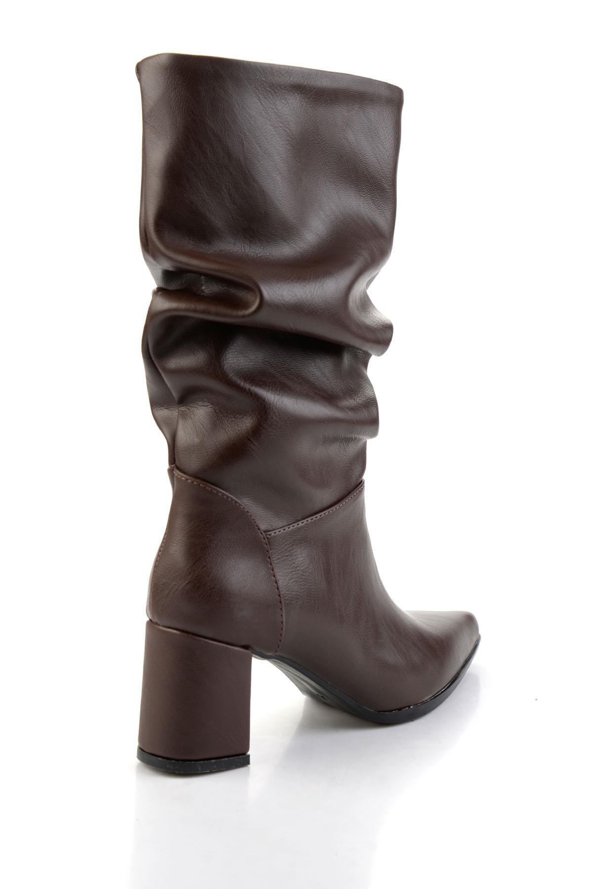 Bambi  Kahve Kadın Çizme K03138060309 - Görsel 3