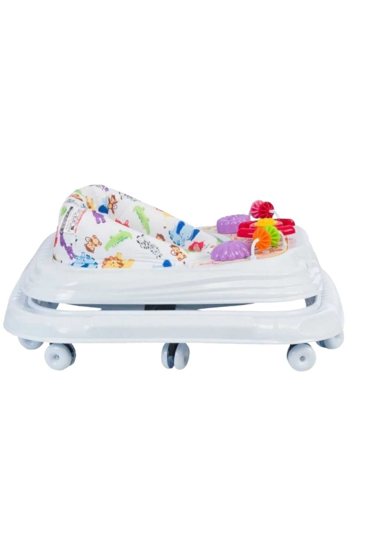 4 Baby Lüks 3 Kademeli Oyuncaklı Bebek Yürüteci Beyaz fotoğrafı 3 (önizleme)