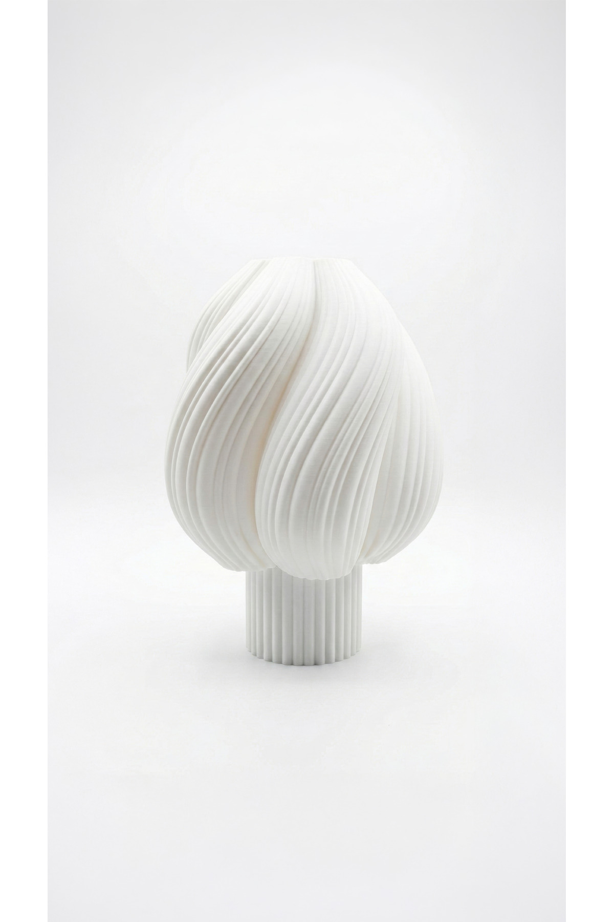 PearlBloom Beyaz Dekoratif Masa Lambası Abajur - Görsel 3