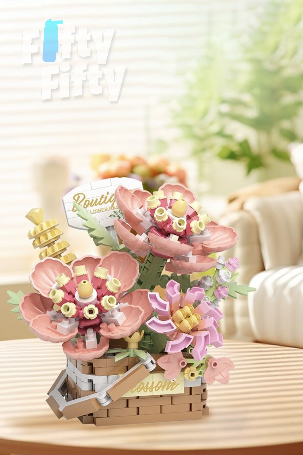 مجموعه بوتیک پانلوس: دسته‌گل کوچک ۴۵۵ قطعه‌ای، مجموعه ساختنی اسباب‌بازی – Ffp1086