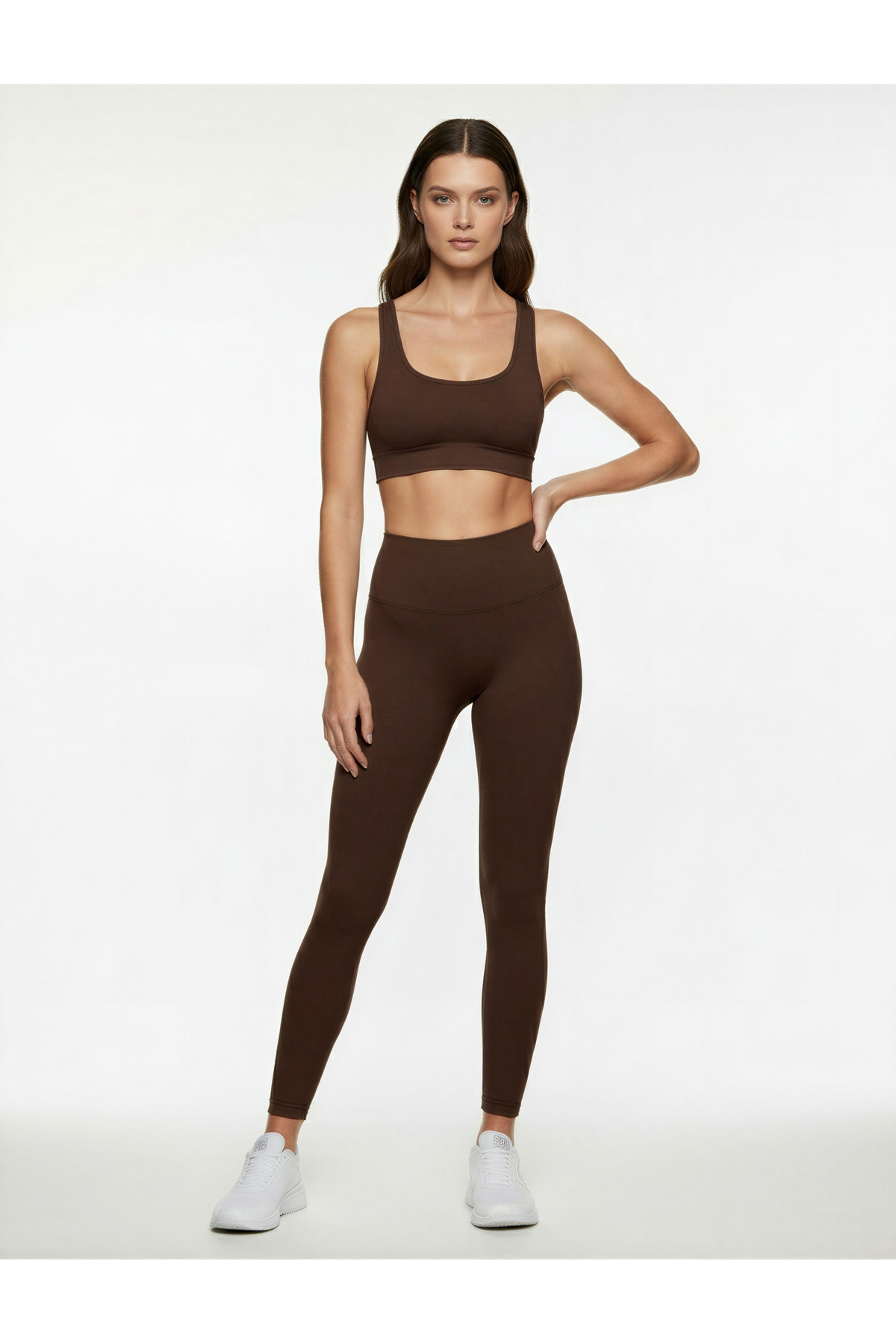 Koton Yüksek Bel Slim Fit Dikiş Detaylı Spor Tayt