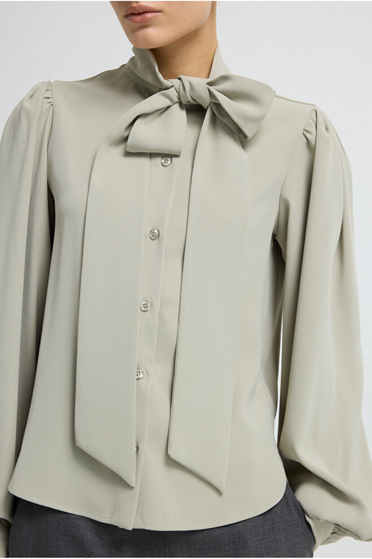 adL  Bağlama Detaylı Gömlek - Görsel 3