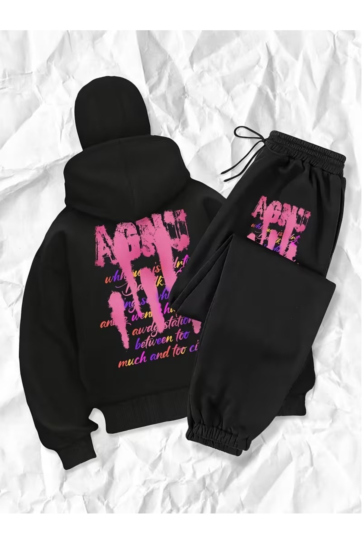 Flaubert -KAR MASKELİ NİNJA UNISIX FERMUARLI EŞOFMAN TAKIMI HIRKA