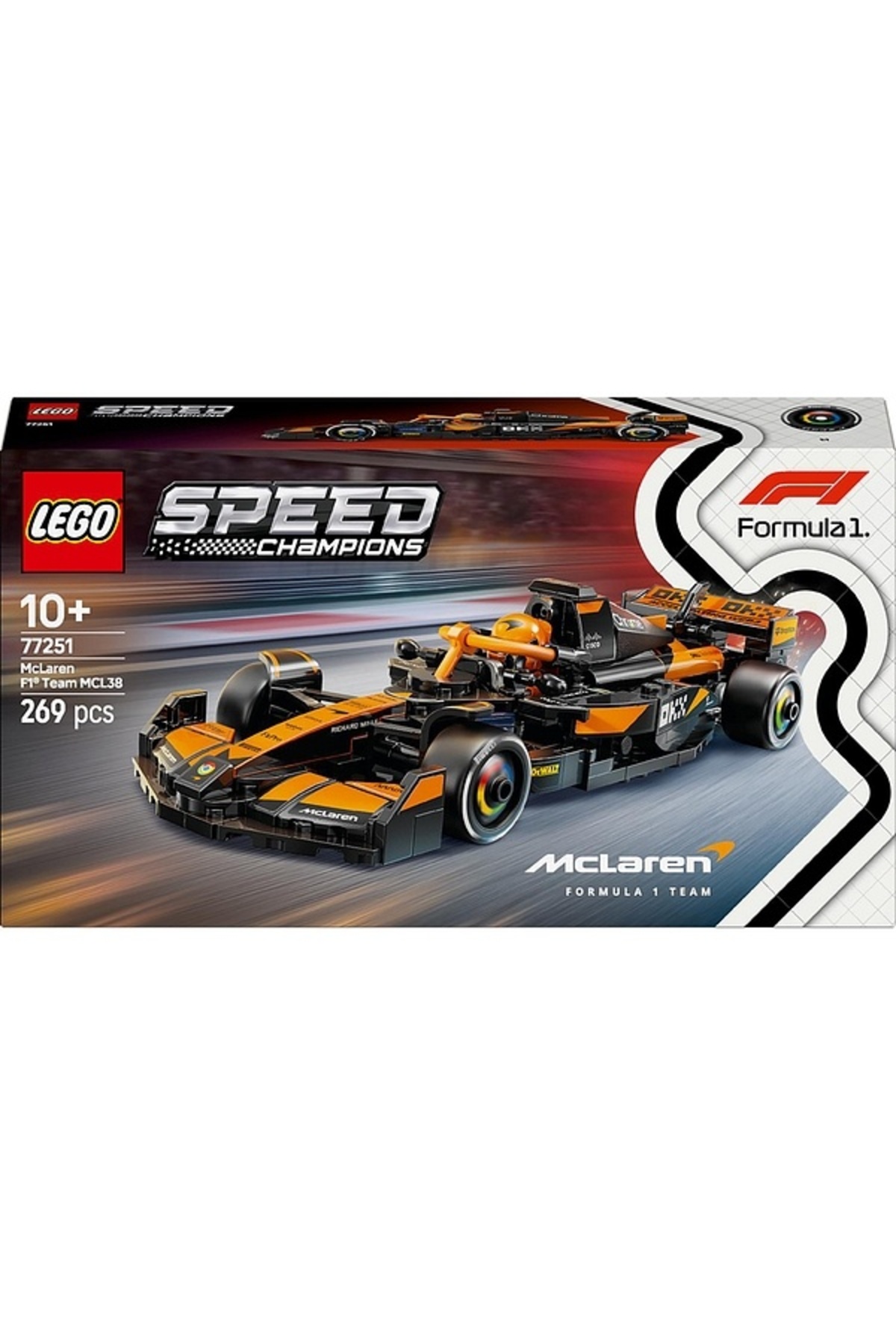 LEGO Speed Champions: Formula 1 - McLaren F1 Team MCL38 Racing Car 77251, 10+...