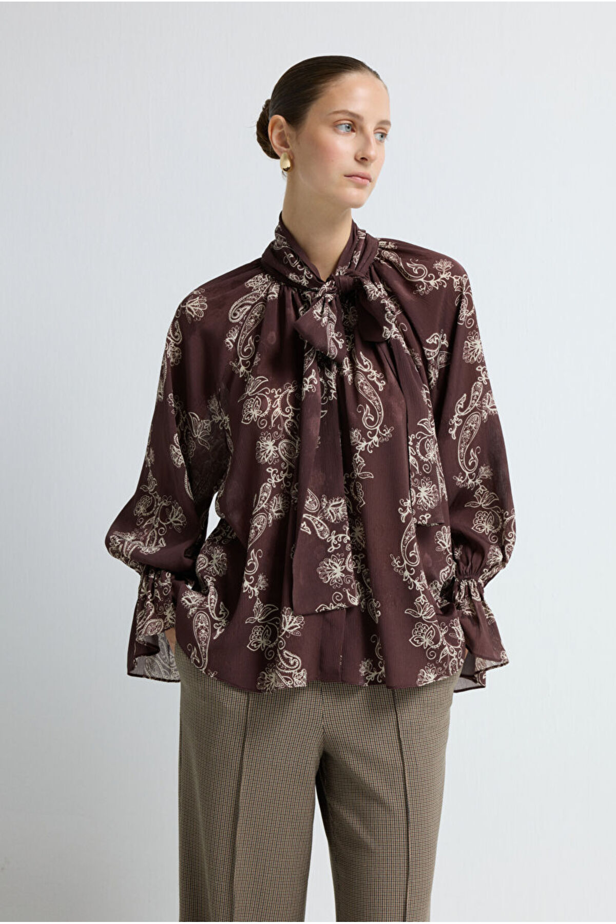 adL  Bağlamalı Gömlek - Görsel 4