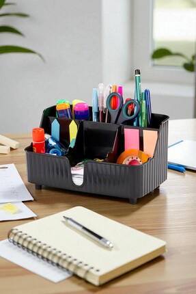 VİLORA HOME 6 Bölmeli Çok Amaçlı Masaüstü Organizer Ofis-Ev-Okul
