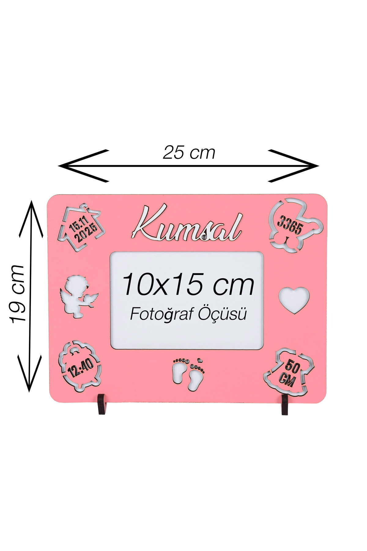 Studyo Plus İzmir Kişiye Özel İsimli Bebek Çerçevesi – Yeni Doğan Hatıra Çerçevesi 10x15 Fotoğraf fotoğrafı 4 (önizleme)
