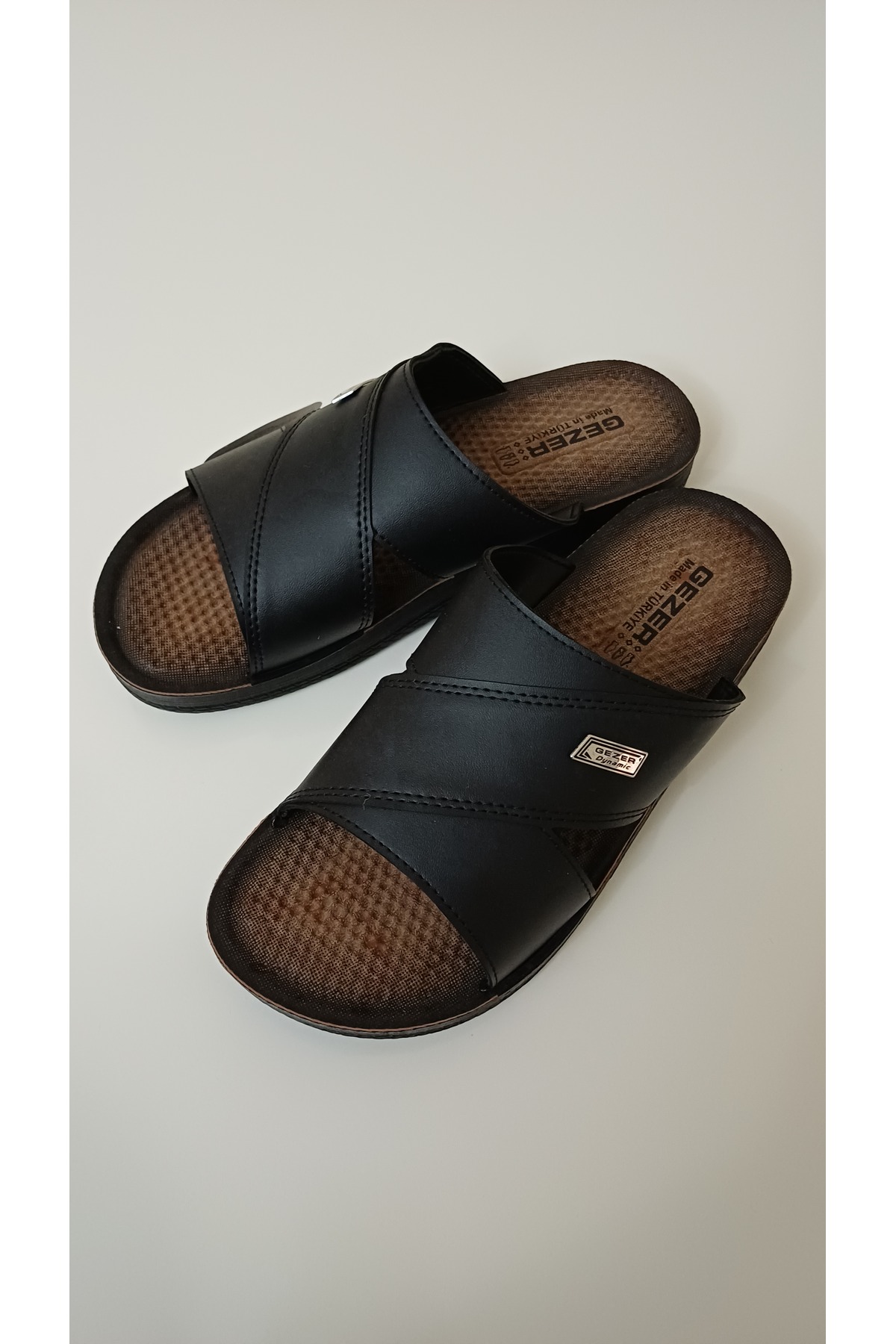 GEZER Comfort Deri Erkek Terlik görsel 2