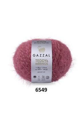GAZZAL İPLİK Gazzal Teddy Merino Premium Peluş Örgü İpi 5’li Paket 250 gr
