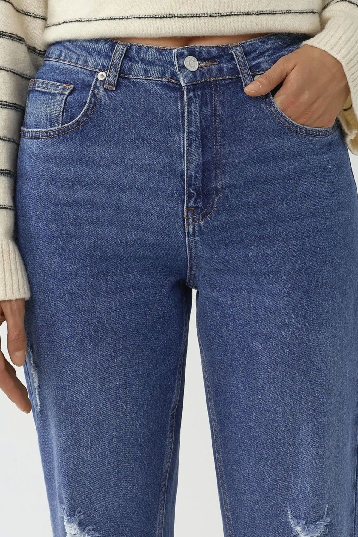 Hiccup Yırtık Detaylı Slim Fit Kot Pantolon görsel 7