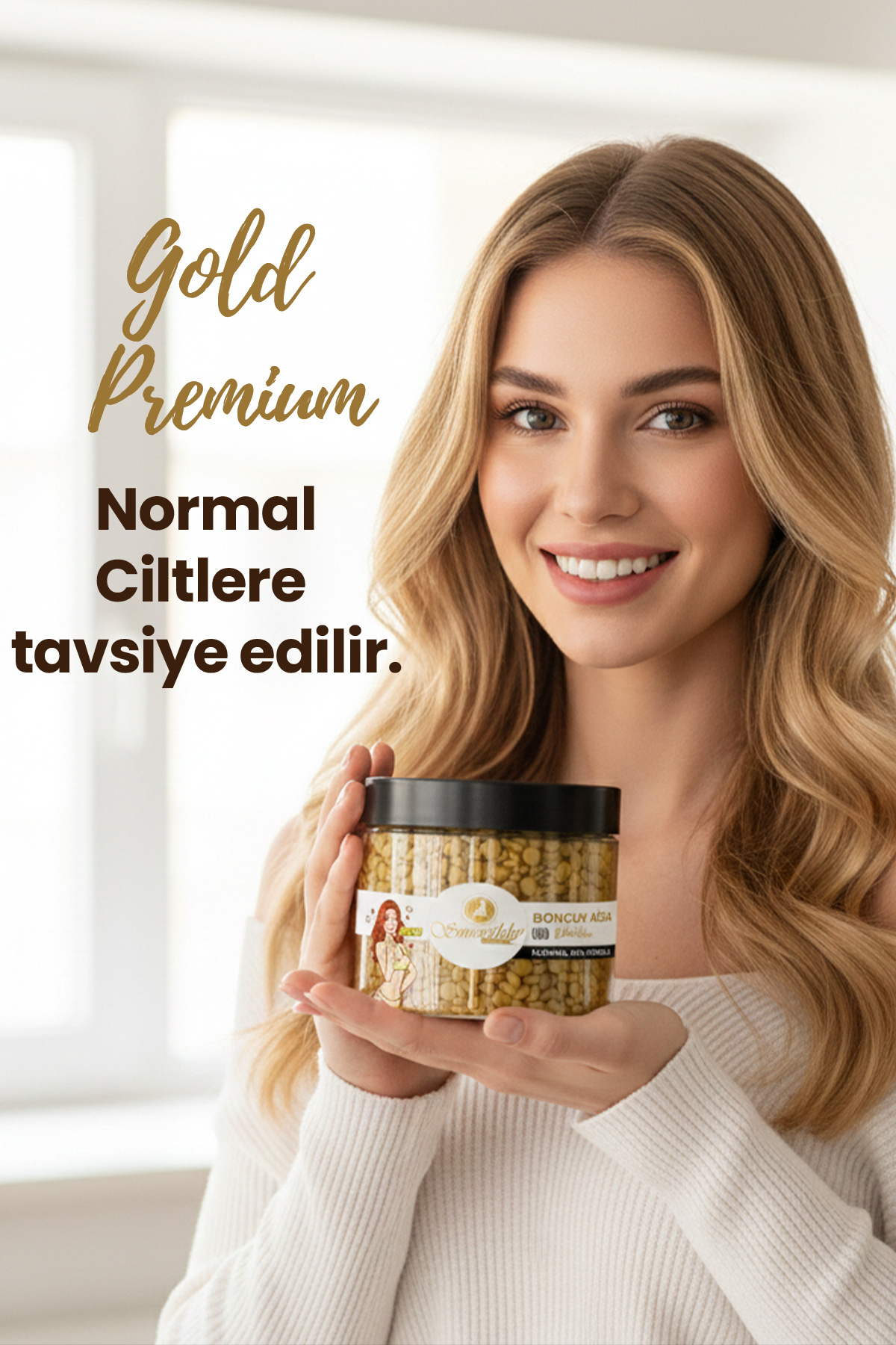 Soyulabilen Gold Yüz Ağdası, Kaş Ağdası Boncuk SİR Ağda Seti 300g. Boncuk Ağda - Sir ağda makinası — GOLDTEKLİKOVADAKLASİCSET — تصویر 5 از 7